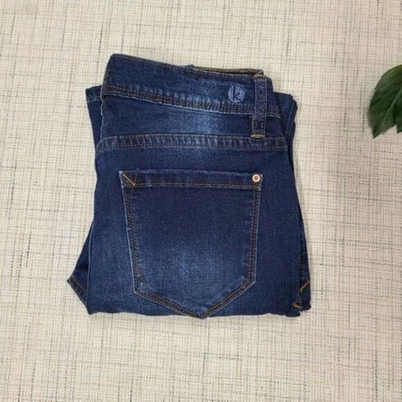 Kensie Effortless Ankle Mid Rise Dark Wash 26 - Picture 5 of 5